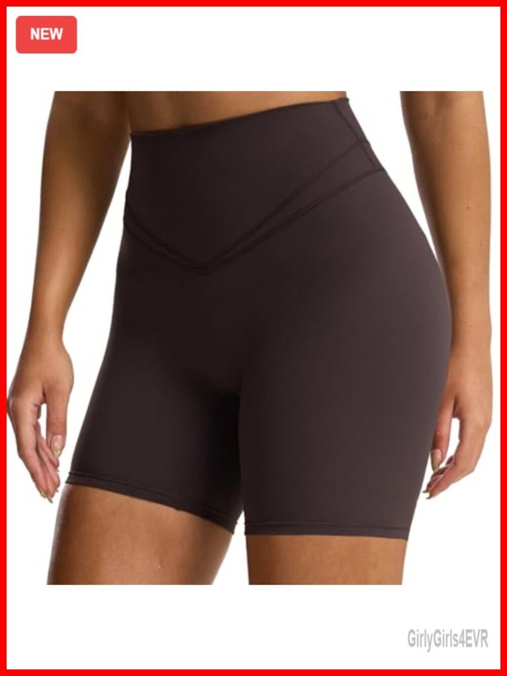 High Waist Tummy Control Biker Shorts Hidden Scrunch Gym Yoga